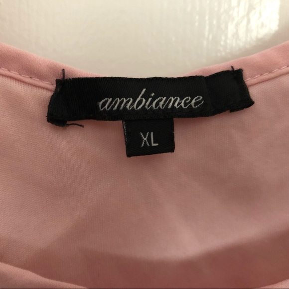 Box 2 Ambiance Pink Floral Lace Crop Top - Picture 5 of 5